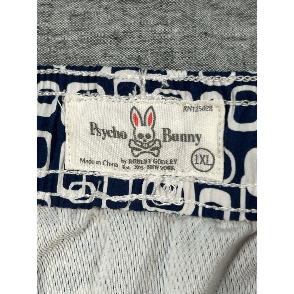 Psycho Bunny Swim Shorts Mens Extra Large 8.5" Inseam Beach Coastal Bathing Suit - Picture 2 of 12